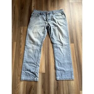 Xios Denim Jeans Men's 33x30 Medium Wash Slightly Distressed Straight Leg